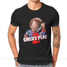 Camisetas Hipster de la película de Terror de Chucky para hombre, ropa de calle de algodón puro, Harajuku, cuello redondo, talla grande, Play 2 2024 - compra barato