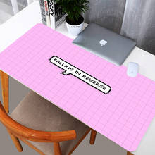 Computer Mat Mouse Pad Gamer Girl Desk Mat Pink Grid Mousepad Kawaii Gaming Accessories Anime Mouse Mats Xxl Large Deskmat Rug 2024 - buy cheap