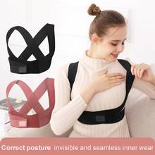 Pink Posture Corrector Shoulder Strap Back Support Belt for Straight Back Lumbar Belt Man With Back Corrector Corset Unisex 2024 - buy cheap