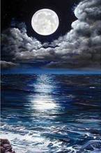 JMINE Div 5D moon sea ocean clouds Full Diamond Painting cross stitch kits art High Quality Scenic 3D paint by diamonds 2024 - buy cheap