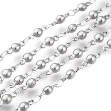 10m 304 Stainless Steel Ball Bead Chains  Decorative Chain for Jewelry Making DIY Bracelet Necklace  3.5mm wide Making Jewelry 2024 - buy cheap