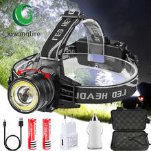 LED Headlight High Power COB T6 Headlamps Rotating Zoom Camping Lantern 18650 Head Flashlight USB Rechargeable Work Light 2024 - buy cheap
