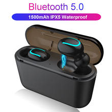 Fones de ouvido sem fio tws, bluetooth 5.0, com microfone, caixa de carregamento, para xiaomi, huawei, samsung, iphone, redmi honor 2024 - compre barato