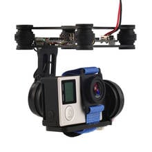 Câmera rtf gimbal sem escova com 2 eixos, com 2208 motores bca, suporte de placa controladora sj4000 gopro 3 4, câmera para drone rc 2024 - compre barato