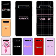 BABY Babe babygirl honey line Text Phone Case For Galaxy A71 A51 5G A41 A31 A21S A11 A01 A70 A50 A40 A30 A20E A10 Samsung A9 A8 2024 - buy cheap