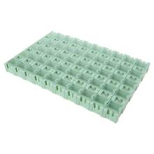 Minicaja de almacenamiento para componentes electrónicos, contenedor SMD SMT, 50 unids/set por juego 2024 - compra barato