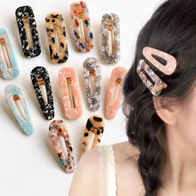 Sale 1pc Japan Women Acetic Acid Hair Clips Hairpins Leopard Print Waterdrop Barrettes Girls Hairgrips Hair Accessories 2024 - buy cheap
