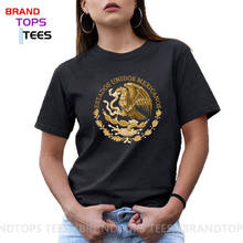 Camiseta heróbica mexicana vintage, camiseta retrô, casaco de braços, orgulho mexicano, tops femininos 2024 - compre barato