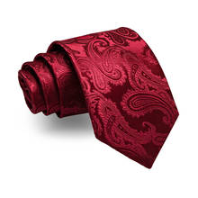 JEMYGINS-corbatas tejidas de seda para hombre, corbata de 8cm con patrón de Cachemira, corbata clásica para fiesta, regalo de boda 2024 - compra barato