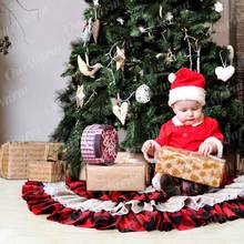 48 дюймовая клетчатая юбка на рождественскую елку OurWarm, круглый ковер с оборками под рождественскую елку для праздников, рождественские украшения 2024 - купить недорого
