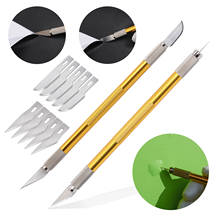 EHDIS 2pcs Carbon Film Wrap Cut Knife Glass Tint Sticker Vinyl Cutter With Spare Blades Air Bubble Release Pen Car Accessories 2024 - buy cheap