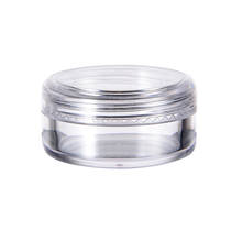 100+2pcs 3g small Mini round cream cosmetic container plastic jar,clear plastic pot for nail art glitters 2024 - buy cheap