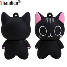 SHANDIAN shan touUSB 2.0 wholesale black cat cartoon cartoon U disk 4GB 8GB 16GB 32GB 64GB USB 2.0 high speed flash drive 2024 - buy cheap