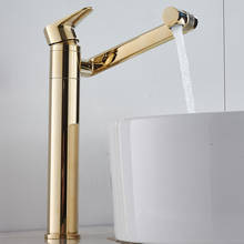 BAKALA 360 Degree Rotate Tall Faucet  Gold/black bathroom basin Chrome Polished Sink Mixer Tap Faucet  LT-606 2024 - buy cheap