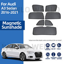 For Audi  A3 Sedan 2016-2021 Magnetic Shade Mesh Window Sunshade Car Sun Protector Glass Visor Removable Net Windshield Curtain 2024 - buy cheap