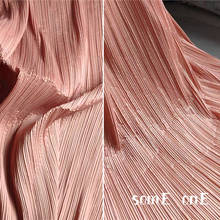 Stiff Pleated Fabric Dark Pink Miyake Folds DIY Art Painting Wedding Decor Patchwork Pant Skirts Dress Clothes Designer Fabric 2024 - buy cheap