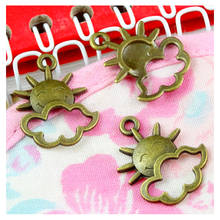 100 pieces Antique bronze plated sun cloud charms 20.7*16MM DIY Jewelry Making Accessories 2024 - buy cheap