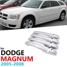 Роскошный хромированный чехол с внешними ручками для Dodge Magnum 2005 2006 2007 2008 автомобильные аксессуары наклейки набор с отделкой Крышка для 4 дверей 2024 - купить недорого