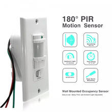Auto On/Off Infrared Motion Sensor Switch Detector PIR Occupancy Vacancy Motion Sensor Wall Light Lamp Switch 2024 - buy cheap