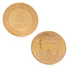 Desafío conmemorativo de Arabia Saudita chapado en oro, colección de monedas, recuerdo de Token 2024 - compra barato