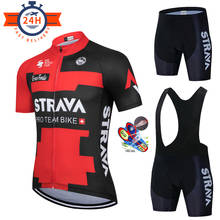 2021 New STRAVA Cycling Set Mens Cycling Clothing MTB Bike Clothes Breathable Road Bicycle Sportswear Wear Cycling Jersey Set 2024 - buy cheap