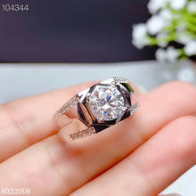 Anel masculino com pedra preciosa embutida, joias finas de prata esterlina 925, anel com suporte popular para detecção, venda quente 2024 - compre barato