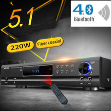 KYYSLB AV-985 650W 220V 5.1 Channel 4.0 Bluetooth Amplifier Home Theater Audio High Power Fever Ktv Amplifier Karaoke with USB 2024 - buy cheap