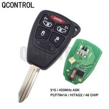 QCONTROL 4+1 BT Car Key Vehicle Remote for Chrysler Town & Country Aspen 200 300 PT Cruiser Sebring Pacifica 433MHz ID46 Chip 2024 - buy cheap