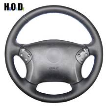 Black Artificial Leather Steering Wheel Cover Hand-stitched Car Steering Wheel Covers for Mercedes Benz W203 C-Class 2001-2007 2024 - buy cheap