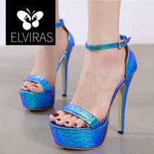 ELVIRAS Shoes Women Pumps 2020 Women High Heels Ladies Shoes Fashion Women Sandals Wedding Women Shoes Sexy Platform Sandals 2024 - buy cheap