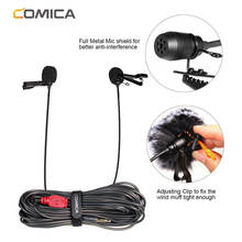 CoMica CVM-D02 Microphone 2.5M Lavalier Omnidirectional Condenser Mic for DSLR Camera Smart Phone Gopro Studio Microphone 2024 - buy cheap
