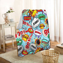 New Comic Pop Art Throw Blanket Personalized Blankets On For The Sofa/Bed/Car Portable 3D Blanket For Kid Home Textile 1201 2024 - buy cheap