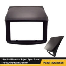 Kit de instalação do painel automotivo, 2 din, rádio estéreo, para mitsubishi pajero sport triton l200, instalação do painel, montagem do painel 2024 - compre barato