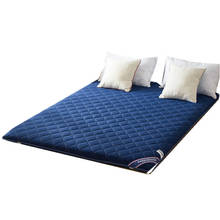 Colchão equipado acolchoado piso futon colchão macio grosso dobrável conforto portátil acampamento dormir cama de hóspedes 2024 - compre barato