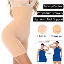 Calcinha modeladora cintura alta, reduz gordura na barriga e empina o bumbum, sem costura 2024 - compre barato