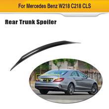Автомобильный спойлер на задний багажник, крыло для Mercedes Benz CLS Class W218 2012 - 2017 седан заднее крыло спойлер крышка багажника углеродное волокно 2024 - купить недорого