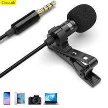 Micrófono Lavalier profesional para iPhone, Samsung, enchufe de 3,5mm, grabación de Audio y vídeo, Clip de solapa, para Huawei, Xiaomi, YouTube 2024 - compra barato