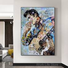 Graffiti Collage Art Musician Portrait Canvas Painting Cuadros Posters Prints Wall Art for Living Room Home Decor (No Frame) 2024 - buy cheap