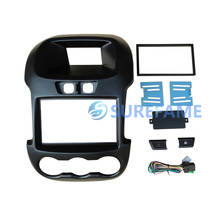 Painel de rádio automotivo, fit duplo din, para ford auto e manual, dvd, kit de acabamento, placa, moldura, adaptador facia 2024 - compre barato