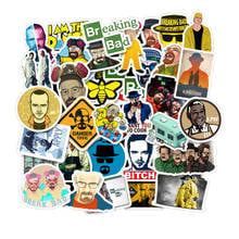 50PCS U.S. Drama Breaking Bad Stickers Graffiti Sticker For Luggage Skateboard Phone Laptop Bicycle Wall Guitar Sticker 2024 - buy cheap