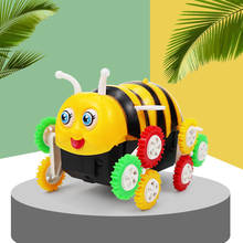 Electric Cartoon Bee Toy Car Dump Truck Automatic Flipping Electric Dancing Little Bee Car for Kids 2024 - buy cheap