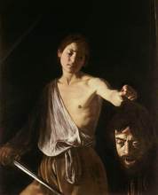 Caravaggio David With The Head Of Goliath 1-póster de arte impreso, pinturas al óleo, lienzo para decoración del hogar, arte de pared 2024 - compra barato