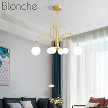 Luminária led pós-moderna, luminária suspensa com bola de vidro com lustre vermelho, criativa, para sala de jantar, decoração de casa