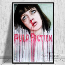 Pulp Fiction-pintura en lienzo de Quentin Tarantino, carteles artísticos de películas Vintage e impresiones, imágenes en la pared, decoración decorativa para el hogar 2024 - compra barato