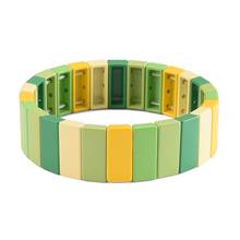 Tile Rainbow Bracelets Handmade Tile Beaded Stackable Stretch Bangle Bracelets for Woman Friendship Strand Gift 2024 - buy cheap