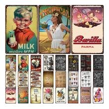 Classic Cafe Mocha Metal Tin Signs Drink Tea Coffee Vintage Poster Wall Plate For Bar Home Kitchen Decor Wall Sticker 20x30cm 2024 - buy cheap