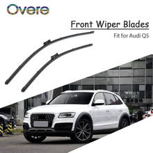 Overe 1Set Rubber Car Front Wiper Blade Kit For Audi Q3 2016 2015 2014 2013 2012 2011 Windscreen Accessories 2024 - buy cheap