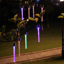 Luminária de acrílico suspensa com luz solar, à prova d'água, iluminação para área externa, jardim, gramado, rgb, para decoração de árvore de natal 2024 - compre barato