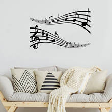 Music Sheet Wall Sticker Music Notes Wall Decal For Bedroom Music Room Living Room Musician Vinyl Art Mural DW9495 2024 - buy cheap