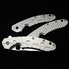 Titanium Alloy Pocket Folding Knife Handle Single Side Patch Material DIY Custom Grip scales blanks slabs For C156 Blade Cutter 2024 - buy cheap